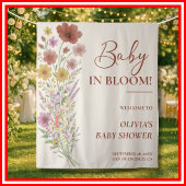 Wildblume Baby in Bloom Floral Boho Babydusche Wandteppich