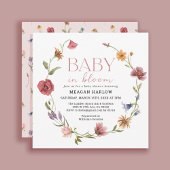 Wildblume Baby in Bloom Girl Babydusche Einladung