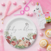 Wildblume Baby in Bloom Girl Pappteller (Party)