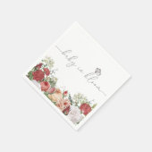 Wildblume Baby in Bloom Girl Serviette (Ecke)