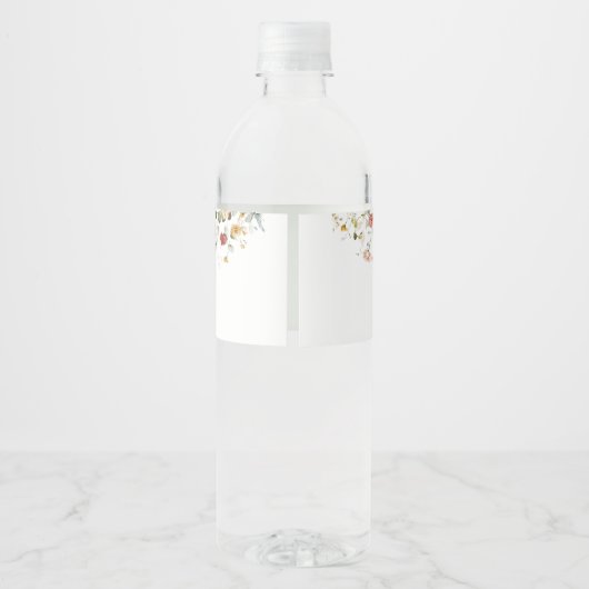 Wildblume Baby in Bloom Wasserflaschenetikett (Rückseite)