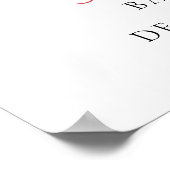 Wildblume Baby in bloßem Poster (Ecke)