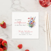 Wildblume Baby in blühendem Papier Napkin Serviette (Beispiel)