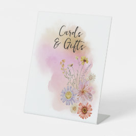 Wildblume Baby in Blumenkarten und Geschenken Sockelschild