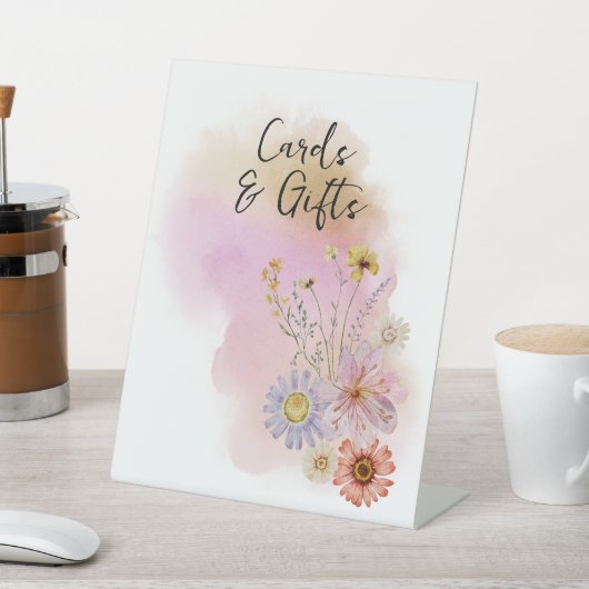 Wildblume Baby in Blumenkarten und Geschenken Sockelschild (In SItu)