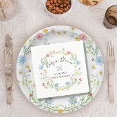 Wildblume Baby in Blumenwasser-Dusche Serviette