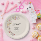 Wildblume Baby in Blütendusche Pappteller (Party)