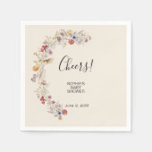 Wildblume Baby in Blütendusche Serviette (Vorderseite)