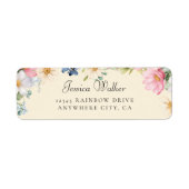 Wildblume Baby Showadresse (Vorne)