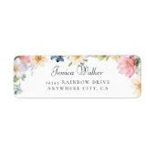 Wildblume Baby Showadresse (Vorne)