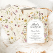 Wildblume Baby Shower Arch Einladung