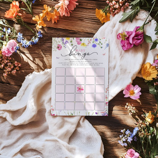 Wildblume Baby Shower Bingo Game | Bloom Baby