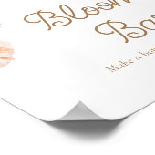 Wildblume Baby Shower Bloom Bar Poster (Ecke)