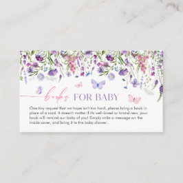 Wildblume Baby Shower Books for Baby Begleitkarte