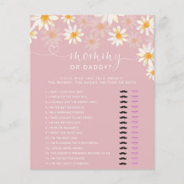 Wildblume Baby Shower Mommy oder Daddy Game