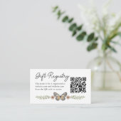 Wildblume Baby Shower - Registrierung Begleitkarte (Stehend Vorderseite)