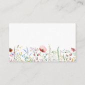 Wildblume Baby Shower Registry Begleitkarte (Rückseite)