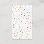 Wildblume Baby Shower Registry Begleitkarte (Rückseite)