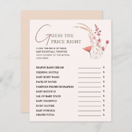 Wildblume Baby Shower schätzt das preisgünstige Sp