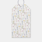 Wildblume Baby Shower Vielen Dank, dass Sie die Ta Geschenkanhänger (Rückseite)