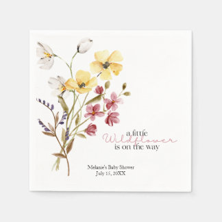Wildblume Baby Showpapier Napkins Serviette