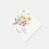 Wildblume Baby Showpapier Napkins Serviette (Ecke)