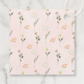 Wildblume Baby Sip und sehen Sie Vielen Dank Geschenkanhänger (Rückseite)