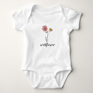 Wildblume Baby Strampler