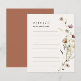 Wildblume Babyduschberatung für die Elternkarte