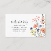 Wildblume Babyduschbücher für Kinder Begleitkarte (Vorderseite)