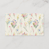 Wildblume Babyduschbücher für Kinder Begleitkarte (Rückseite)