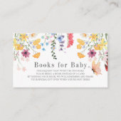 Wildblume Babyduschbücher für Kinder Begleitkarte (Vorderseite)