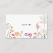 Wildblume Babyduschbücher für Kinder Begleitkarte (Rückseite)