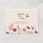 Wildblume Babyduschbücher für Kinder Begleitkarte (Vorderseite)