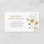 Wildblume Babyduschbücher für Kinder Begleitkarte (Vorderseite)