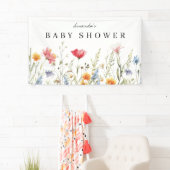 Wildblume-Babydusche Banner (Insitu)