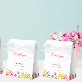 Wildblume Babydusche Blumenmotiv Box Geschenkschachtel