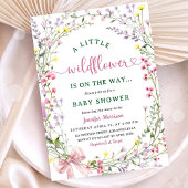 Wildblume Babydusche Boho Little Wildblume Einladung