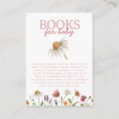 Wildblume Babydusche Buchungsanfrage Begleitkarte (Vorderseite)