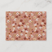 Wildblume Babydusche Buchungskarte Begleitkarte (Rückseite)