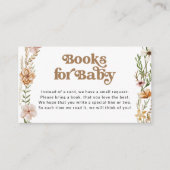 Wildblume Babydusche Buchungskarte Begleitkarte (Vorderseite)