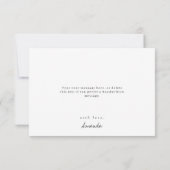 Wildblume Babydusche Danke Karte (Rückseite)