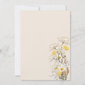 Wildblume Babydusche Einladung (Rückseite)