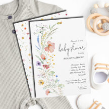 Wildblume Babydusche