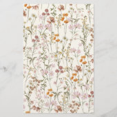 Wildblume Babydusche empfiehlt Eltern, eine Karte (Rückseite)