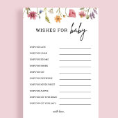 Wildblume Babydusche für Babyberatungskarte