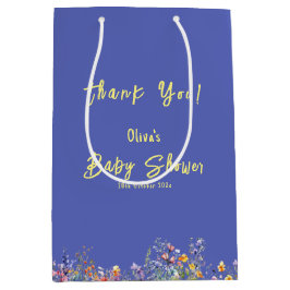 Wildblume Babydusche Geschenktasche Mittlere Geschenktüte