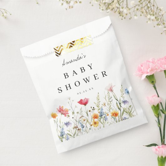 Wildblume Babydusche Geschenktütchen (Versiegelt)