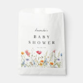 Wildblume Babydusche Geschenktütchen (Vorderseite)