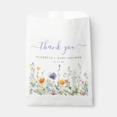 Wildblume Babydusche Geschenktütchen (Vorderseite)